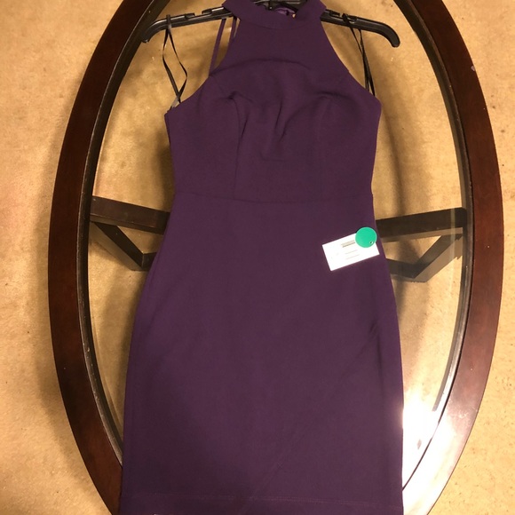NWT BEE Smart Eggplant Sleeveless Party Dress 💜 - Picture 5 of 8